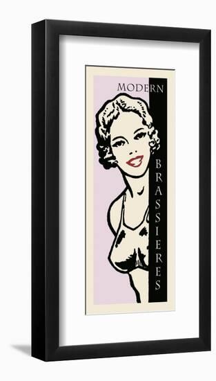 Modern Brassieres-Retro Series-Framed Art Print