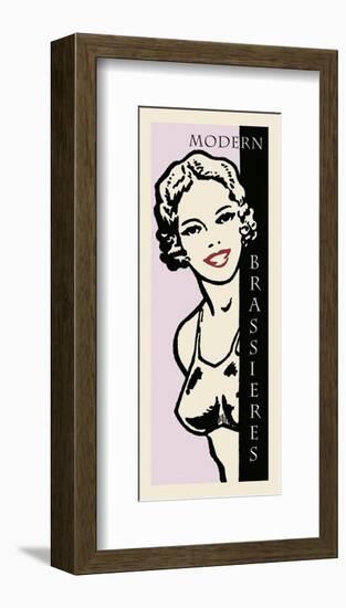 Modern Brassieres-Retro Series-Framed Art Print