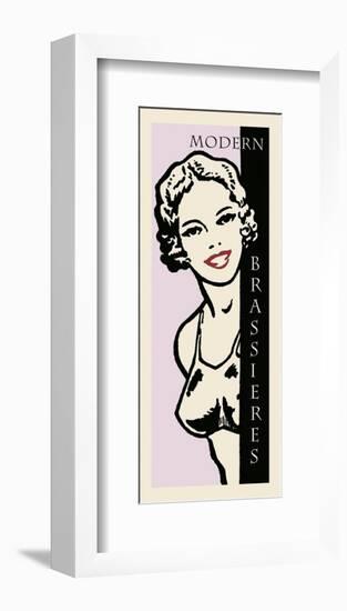 Modern Brassieres-Retro Series-Framed Art Print