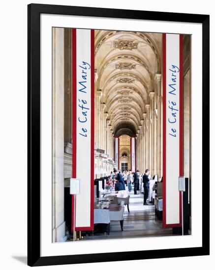 Modern Brewery, Cafe Marly, the Louvre Museum, Glass Pyramids, Paris, France-Philippe Hugonnard-Framed Photographic Print