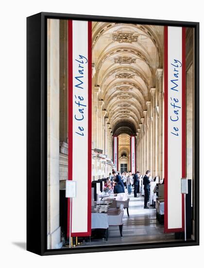 Modern Brewery, Cafe Marly, the Louvre Museum, Glass Pyramids, Paris, France-Philippe Hugonnard-Framed Stretched Canvas