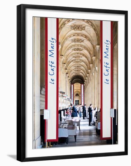 Modern Brewery, Cafe Marly, the Louvre Museum, Glass Pyramids, Paris, France-Philippe Hugonnard-Framed Premium Photographic Print