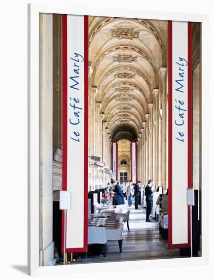 Modern Brewery, Cafe Marly, the Louvre Museum, Glass Pyramids, Paris, France-Philippe Hugonnard-Framed Photographic Print