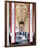 Modern Brewery, Cafe Marly, the Louvre Museum, Glass Pyramids, Paris, France-Philippe Hugonnard-Framed Photographic Print