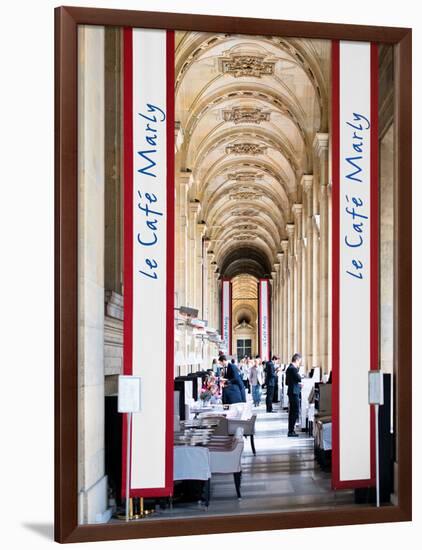 Modern Brewery, Cafe Marly, the Louvre Museum, Glass Pyramids, Paris, France-Philippe Hugonnard-Framed Photographic Print