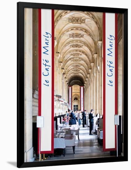 Modern Brewery, Cafe Marly, the Louvre Museum, Glass Pyramids, Paris, France-Philippe Hugonnard-Framed Photographic Print