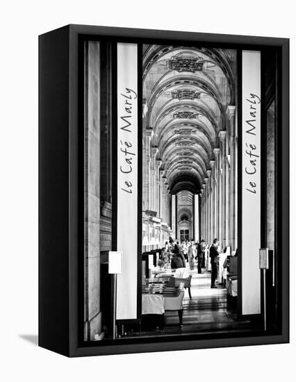 Modern Brewery, Cafe Marly, the Louvre Museum, Glass Pyramids, Paris, France-Philippe Hugonnard-Framed Stretched Canvas