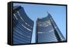 Modern Building, Gae Aulenti Square, Milan, Lombardy, Italy, Europe-Vincenzo Lombardo-Framed Stretched Canvas