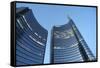 Modern Building, Gae Aulenti Square, Milan, Lombardy, Italy, Europe-Vincenzo Lombardo-Framed Stretched Canvas