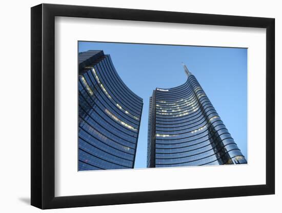 Modern Building, Gae Aulenti Square, Milan, Lombardy, Italy, Europe-Vincenzo Lombardo-Framed Photographic Print