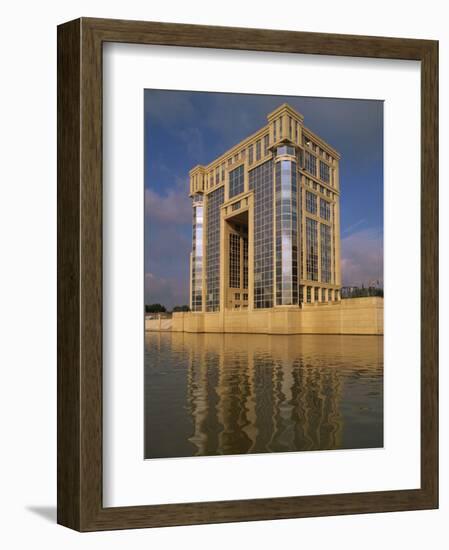 Modern Building, the Antigone Complex, Overlooking Water, Montpellier, Languedoc Roussillon, France-Miller John-Framed Photographic Print