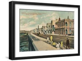 Modern Buildings in Gulf Avenue, Havana, Cuba, C1910-null-Framed Giclee Print