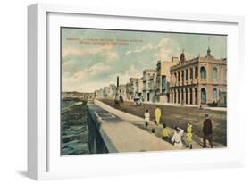 Modern Buildings in Gulf Avenue, Havana, Cuba, C1910-null-Framed Giclee Print