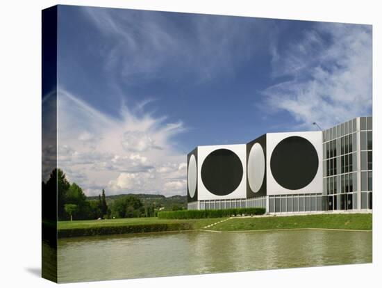 Modern Buildings of the Vasarely Foundation at Aix En Provence, Provence, France, Europe-Westwater Nedra-Stretched Canvas