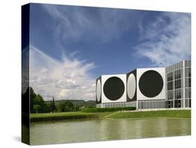 Modern Buildings of the Vasarely Foundation at Aix En Provence, Provence, France, Europe-Westwater Nedra-Stretched Canvas