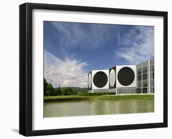 Modern Buildings of the Vasarely Foundation at Aix En Provence, Provence, France, Europe-Westwater Nedra-Framed Photographic Print