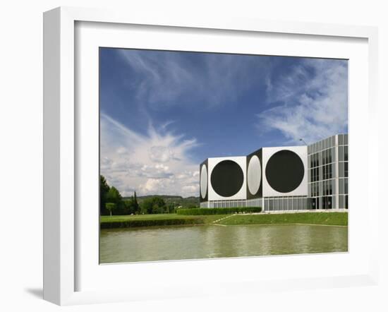 Modern Buildings of the Vasarely Foundation at Aix En Provence, Provence, France, Europe-Westwater Nedra-Framed Photographic Print