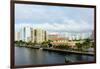 Modern buildings on the Intracoastal Waterway in Fort Lauderdale, Broward County, Florida, USA-null-Framed Photographic Print