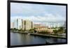 Modern buildings on the Intracoastal Waterway in Fort Lauderdale, Broward County, Florida, USA-null-Framed Photographic Print