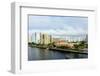 Modern buildings on the Intracoastal Waterway in Fort Lauderdale, Broward County, Florida, USA-null-Framed Photographic Print
