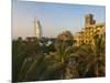 Modern Burj Al Arab Hotel and Traditional Wind House, Dubai, United Arab Emirates-Keren Su-Mounted Photographic Print