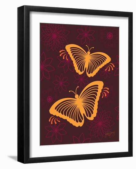 Modern Butterflies-Patty Young-Framed Art Print