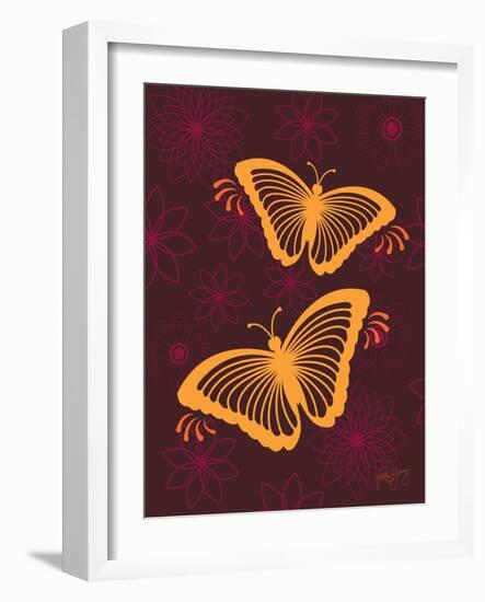 Modern Butterflies-Patty Young-Framed Art Print