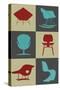 Modern Chair Collection I-Anita Nilsson-Stretched Canvas