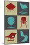 Modern Chair Collection I-Anita Nilsson-Mounted Art Print