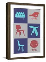 Modern Chair Collection III-Anita Nilsson-Framed Art Print