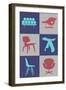 Modern Chair Collection III-Anita Nilsson-Framed Art Print