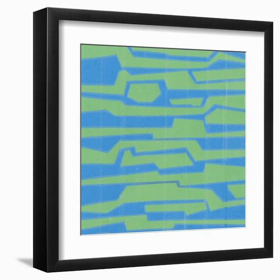 Modern Circuit V-Charles McMullen-Framed Art Print