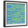 Modern Circuit V-Charles McMullen-Framed Art Print