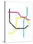 Modern City Subway Map-oriontrail2-Stretched Canvas