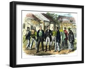 Modern Costumes of Japanese Officers, 1866-null-Framed Giclee Print