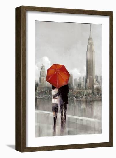 Modern Couple in New York-Ruane Manning-Framed Art Print