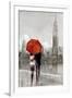 Modern Couple in New York-Ruane Manning-Framed Art Print