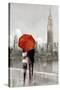 Modern Couple in New York-Ruane Manning-Stretched Canvas