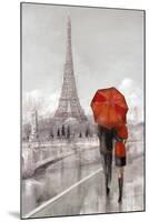 Modern Couple in Paris-Ruane Manning-Mounted Art Print