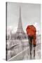 Modern Couple in Paris-Ruane Manning-Stretched Canvas