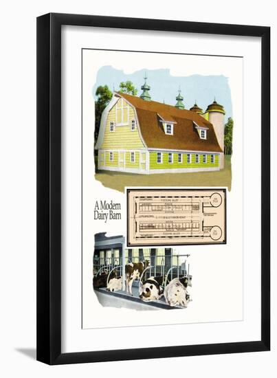 Modern Dairy Barn-Geo E. Miller-Framed Art Print