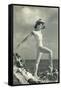 Modern Dancer on Rocks-null-Framed Stretched Canvas