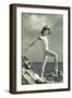 Modern Dancer on Rocks-null-Framed Art Print