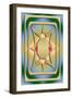 Modern Designs Vertical 4-Art Deco Designs-Framed Giclee Print