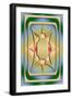 Modern Designs Vertical 4-Art Deco Designs-Framed Giclee Print