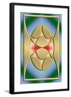 Modern Designs Vertical 5-Art Deco Designs-Framed Giclee Print