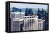 Modern Downtown of Calgary-benkrut-Framed Stretched Canvas