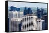 Modern Downtown of Calgary-benkrut-Framed Stretched Canvas