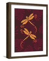 Modern Dragonflies-Patty Young-Framed Art Print