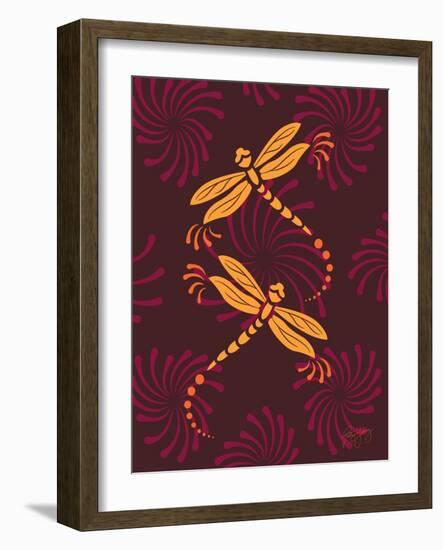 Modern Dragonflies-Patty Young-Framed Art Print